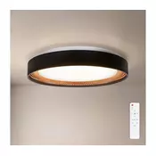 Brilagi - LED plafonsko svetlo WALDO, prigušiva, LED/48W/230V precnik 40 cm crna/zlatna+daljinski upravljac