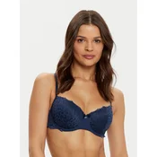 Hunkemöller Nedrček s kostjo Marine 206322 Mornarsko modra