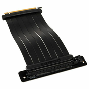 PHANTEKS PCIe x16 Riser Flachband-Kabel, 90 Grad, 22cm - schwarz PH-CBRS_PR22