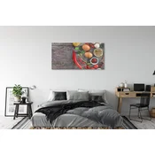 tulup.si Slika na akrilnem steklu Pepper zapusti jajca 125x50 cm 4 obešalnika