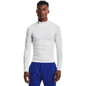 Majice Under Armour Hg Armour Comp Mock LS White/ Black XXXXL