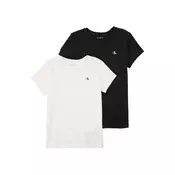Calvin Klein Jeans Majica  črna / bela
