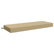 Vidaxl Hrbtna blazina SOEST 100% poliester Bež 120 x 40 x 10 cm