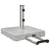 Vidaxl Podstavek za senčnik Siva 41 x 41 x 37 cm Granit