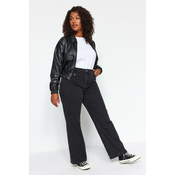 Trendyol Curve Anthracite Wide-Cut Jeans