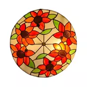 Brilagi - Tiffany vitražna plafonska svetiljka SUNFLOWER 3xE27/60W/230V precnik 40 cm