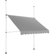 Rucna tenda - 2 - 3,1 m - 250 x 120 cm - UV otporna - antracit siva / bijela