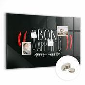 tulup.si Magnetna tabla za risanje Napis bon appetit 90x60 cm