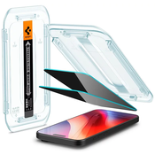 Spigen Glass tR EZ Fit (Privacy) 2 Pack, transparency - iPhone 16 Pro (AGL07929)