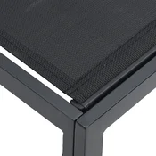 Vrtna sedežna garnitura 13 kos Črna Aluminij