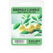 Kringle Candle Yuzu & Sage vosek za aroma lučko 64 g