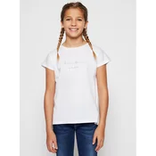 Pepe Jeans Majica Nuria PG502460 Bela Regular Fit