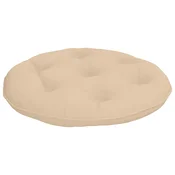 Vidaxl Blazina za viseči stol VIANEN 100% poliester Krem O 50 x 10 cm