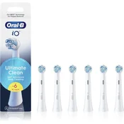 Oral B iO Ultimate Clean nadomestne glave za zobno ščetko White 6 kos