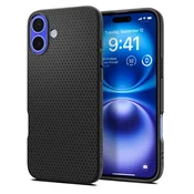 Spigen Ovitek Liquid Air za iPhone 16 - črn