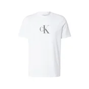 Calvin Klein Majica  svetlo siva / črna / bela
