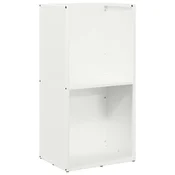 Vidaxl Stojalo za drva belo 40x30x80 cm hladno valjano jeklo