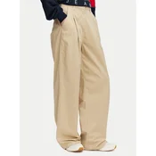 Tommy Jeans Hlače iz tkanine DW0DW21698 Bež Regular Fit