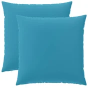 Vidaxl Prevleka za blazino 2 kos HEERLEN Svetlo modra 65 x 65 cm