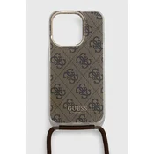 shumee Ovitek Guess Crossbody Cord 4G Print - iPhone 15 Pro (rjav)