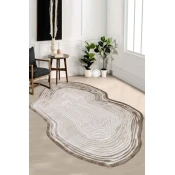 Conceptum Hypnose Tepih Amorf-Ar001, Ovalni, 160x230 cm, Krem