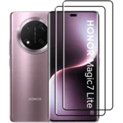 GS 2x 3D kaljeno steklo za Honor Magic 7 Lite, črn okvir