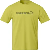 Norrona /29 bombažna Norrona viking majica, golden lime (XL)