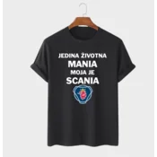 MAFIMI Muška majica Jedina Životna Mania, Crna