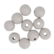 Lesene kroglice 2,5 cm - paket 10 kosov | Različne barve | Light Grey