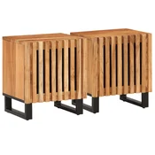 Nocni ormarici 2 kom 40 x 34 x 46 cm masivno bagremovo drvo