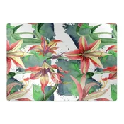 Decormat Podloga za zaščito tal Flower zwartnica 140x100 cm 2 cm