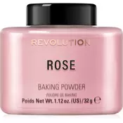 Makeup Revolution Baking Powder puder v prahu odtenek Rose 32 g