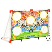 Vidaxl Otroški nogometni gol s steno za gol 120x51x77,5 cm