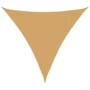 Vidaxl Senčnik jadro 160 g/m2 trikotno peščeno 4,5x4,5x4,5 m HDPE