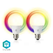 NEDIS Smartlife WiFi LED Žarulja | E27 | 9W | RGB i 2700 – 6500 K | 2 komada