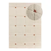 Opečnato oranžno-kremno bela preproga 133x190 cm Brenda – Universal