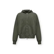 Abercrombie & Fitch Jopa na zadrgo temno zelena