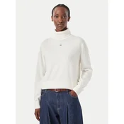 Tommy Jeans Golf Essetnial DW0DW23361 Bela Relaxed Fit