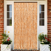 Zastor protiv insekata oker-bijeli 100 x 220 cm šenil