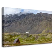 shumee Platno s sliko Naravne koče v gorah 90x60 cm