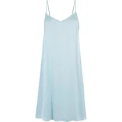 Womens Viscose Satin Nightgown - Blue