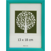Karako Foto okvir 13x18 cm, plastika, namizni, stenski, 10-A turkiz