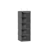 Songmics Organizator za visečo polico 30x30x90 cm siva