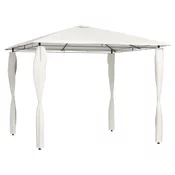Sjenica s navlakama za stupove 3 x 3 x 2,6 m krem 160 g/m2
