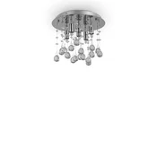 Ideal Lux-LED Kristalna stropna svetilka MOONLIGHT 5xG9/3W/230V pr. 26 cm sijajni krom