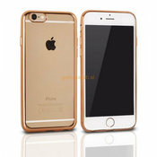 Silikonski ovitek z okvirjem za Iphone 6 PLUS, 6S PLUS - zlat