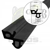 shumee Tesnilo za PVC okna S-1586 belo črno 1m