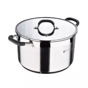 Lonec iz nerjavečega jekla s pokrovom MIDNIGHT 28 cm 9,5 litra BG-32084-MM