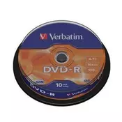 VERBATIM DVD-R medij 10PK CB (43523)