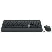 TIPKOVNICA PLUS MIŠ BEŽIČNI MK540 LOGITECH ČRNA
